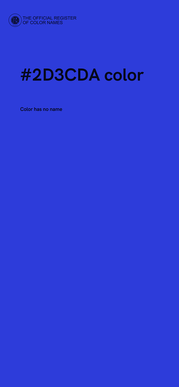 #2D3CDA color image