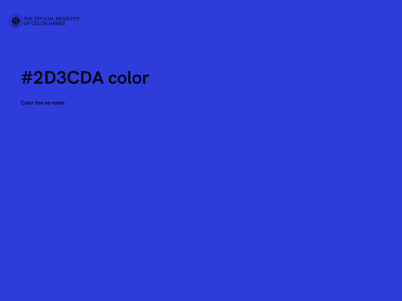 #2D3CDA color image