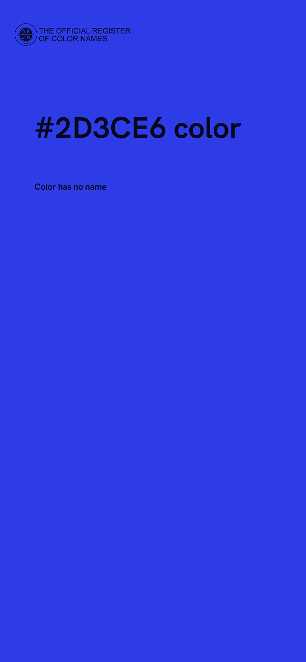 #2D3CE6 color image