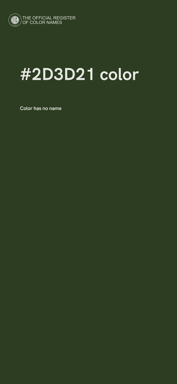 #2D3D21 color image