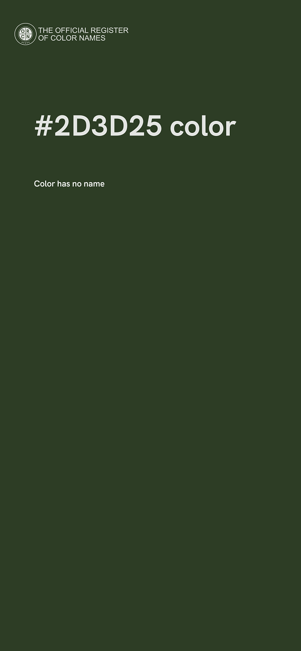 #2D3D25 color image