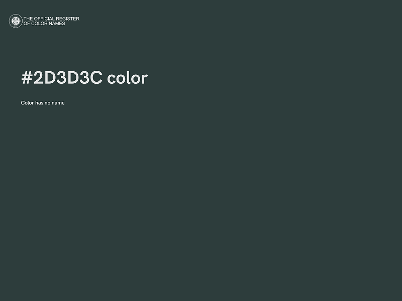 #2D3D3C color image