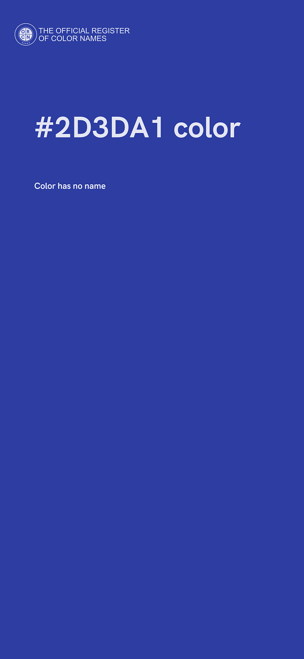 #2D3DA1 color image