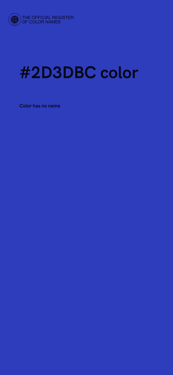 #2D3DBC color image