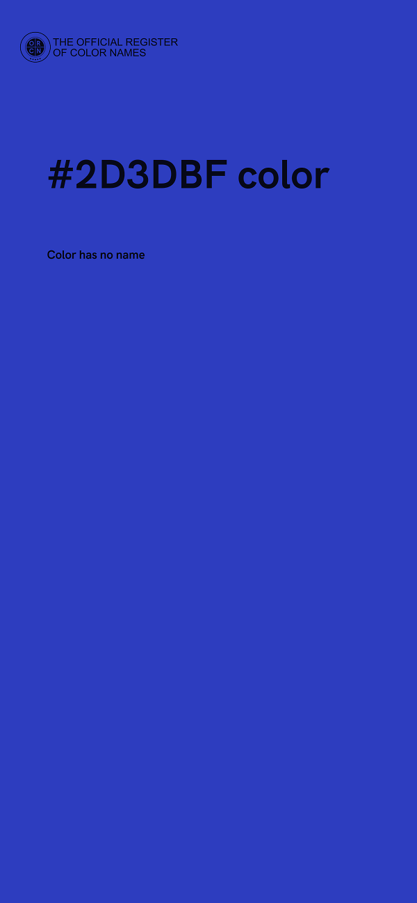 #2D3DBF color image