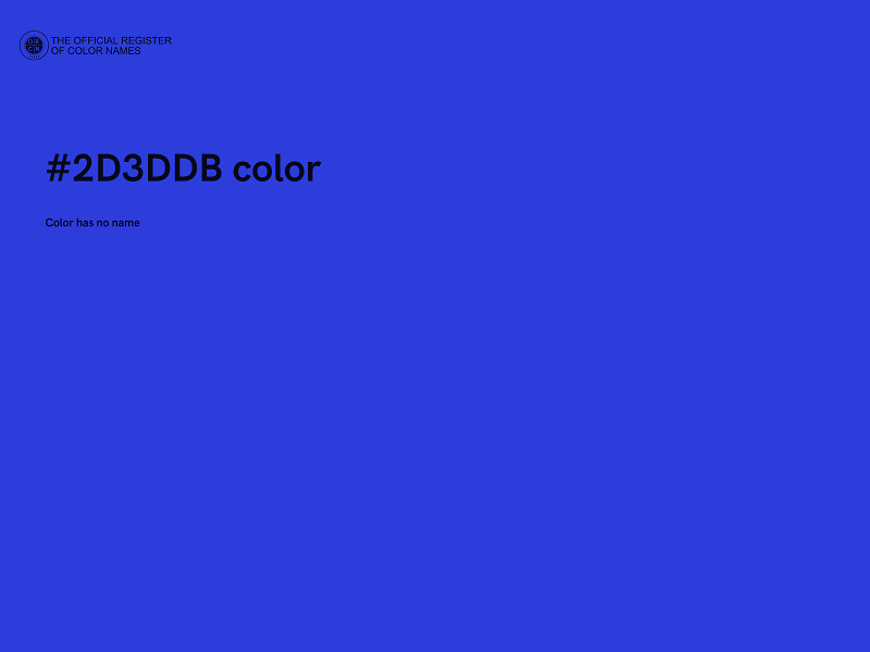#2D3DDB color image