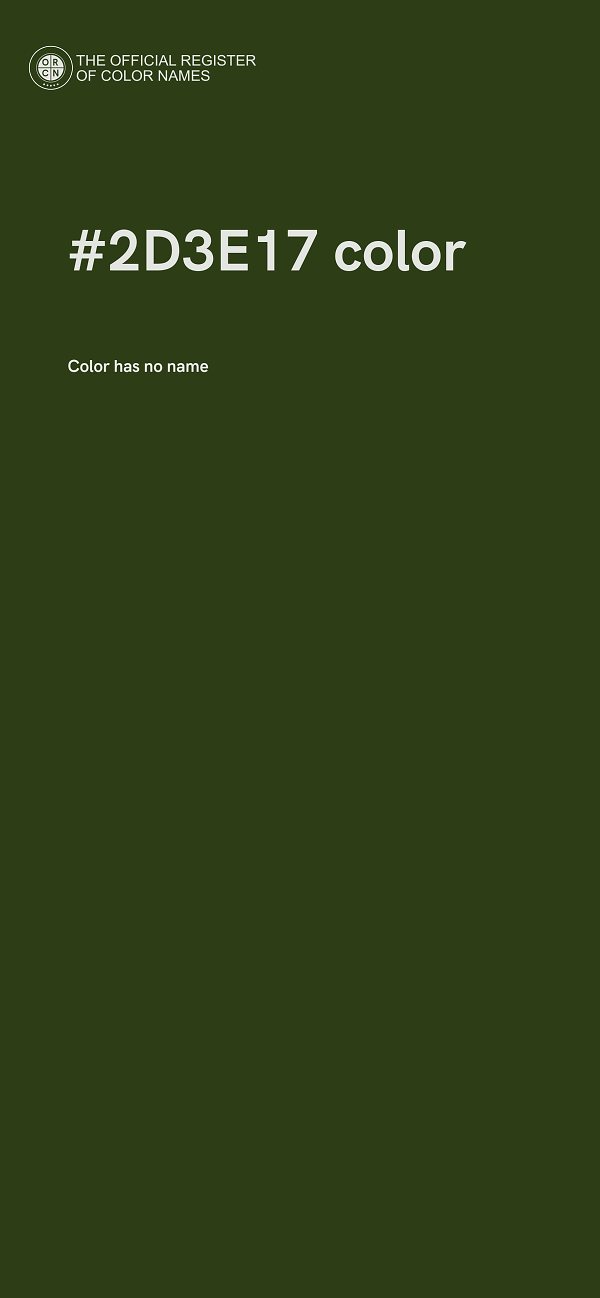 #2D3E17 color image