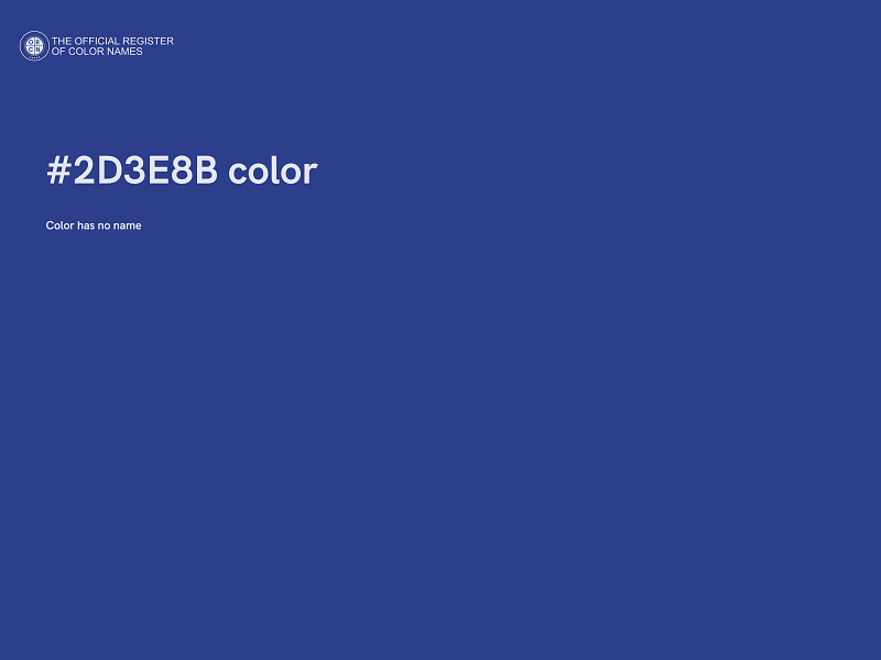 #2D3E8B color image