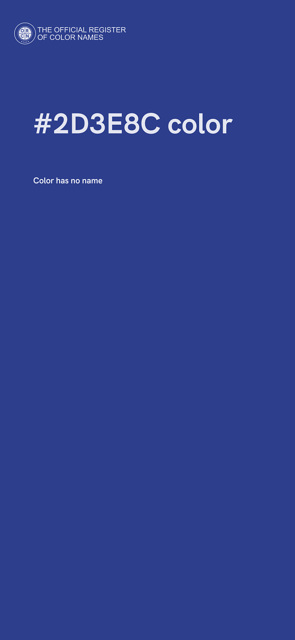 #2D3E8C color image