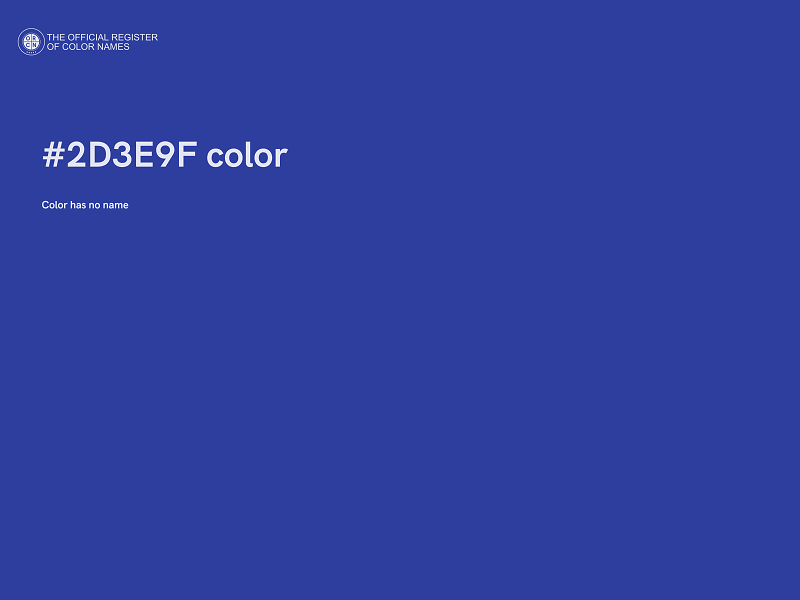 #2D3E9F color image