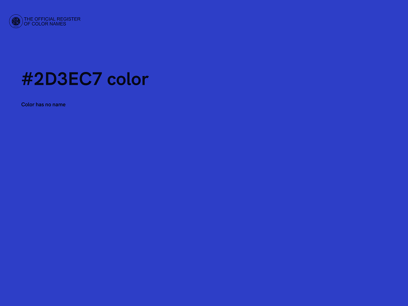 #2D3EC7 color image
