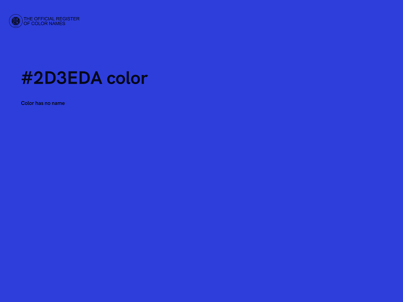 #2D3EDA color image