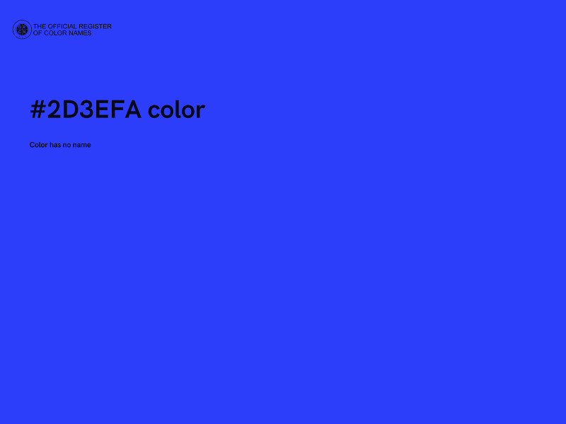 #2D3EFA color image