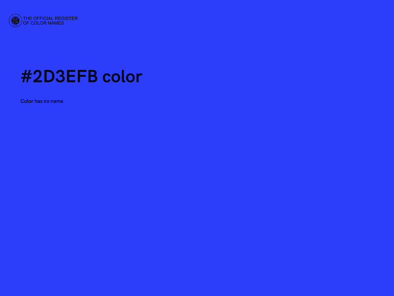 #2D3EFB color image