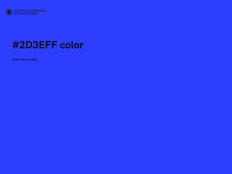#2D3EFF color image
