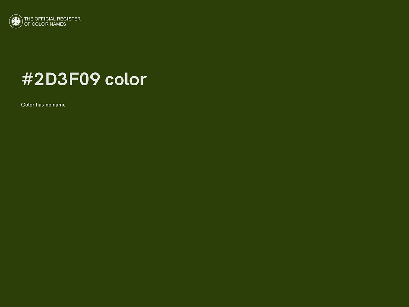 #2D3F09 color image