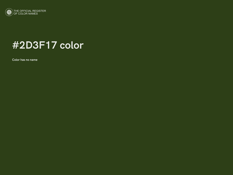 #2D3F17 color image