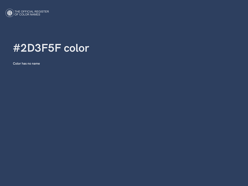 #2D3F5F color image