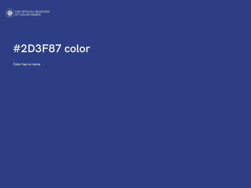 #2D3F87 color image