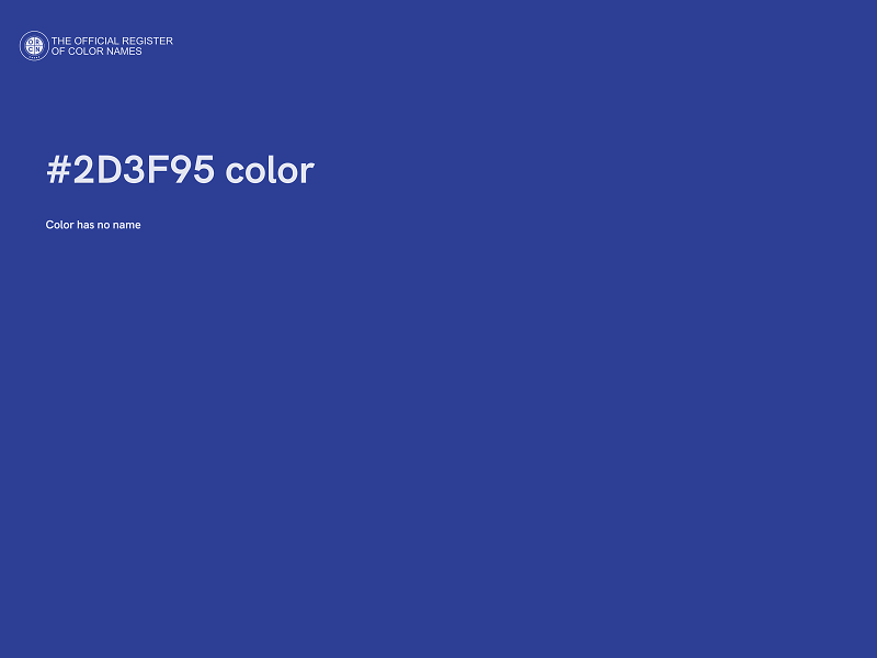 #2D3F95 color image