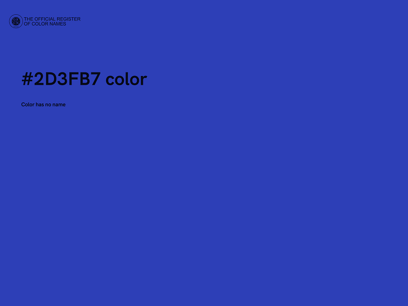 #2D3FB7 color image