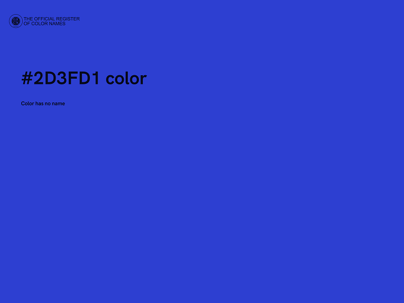 #2D3FD1 color image