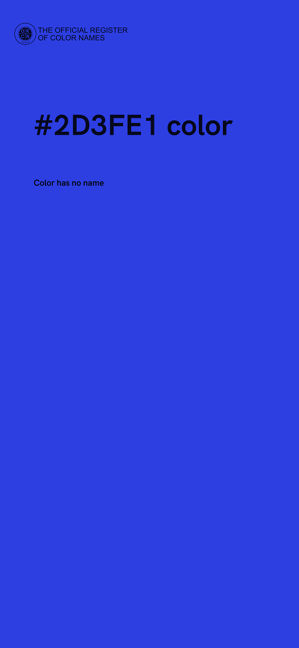 #2D3FE1 color image