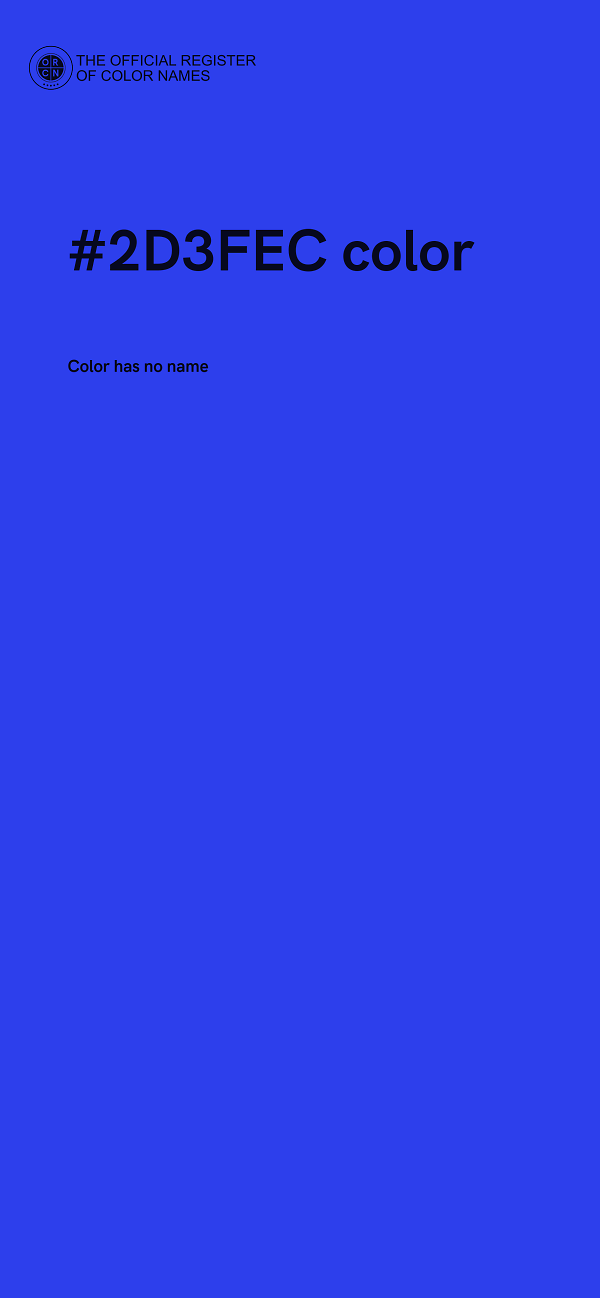 #2D3FEC color image