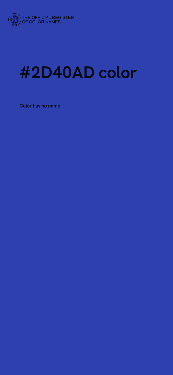 #2D40AD color image