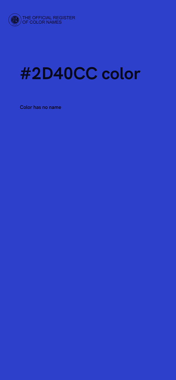 #2D40CC color image