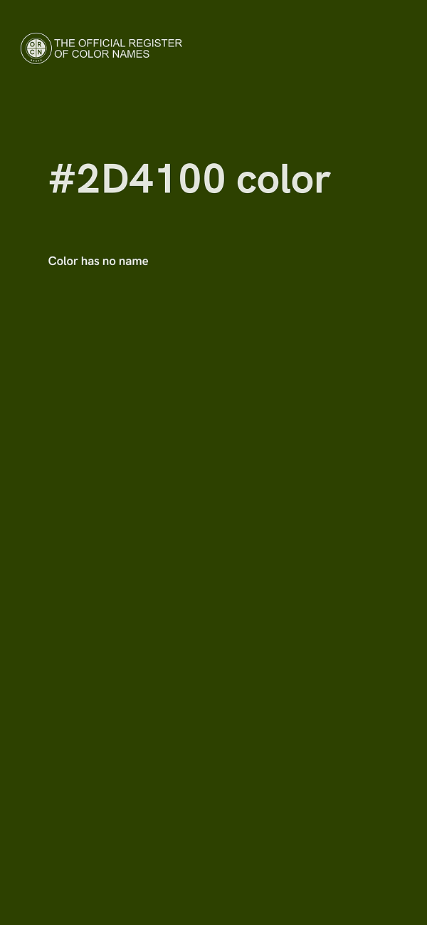 #2D4100 color image