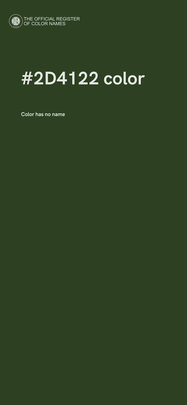 #2D4122 color image
