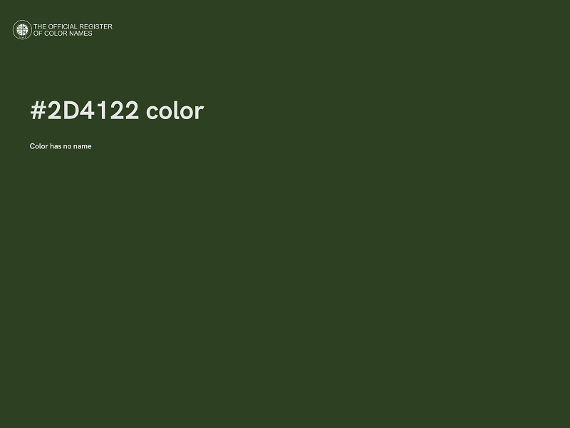 #2D4122 color image