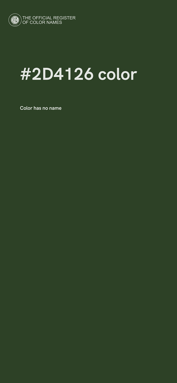 #2D4126 color image