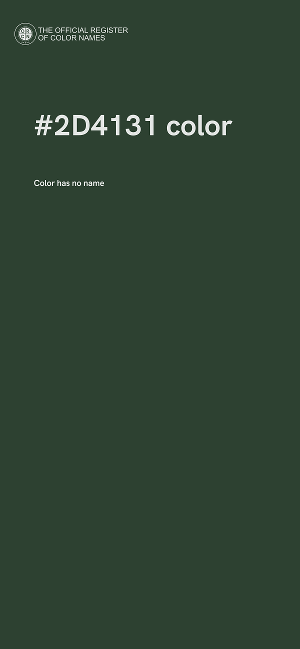 #2D4131 color image