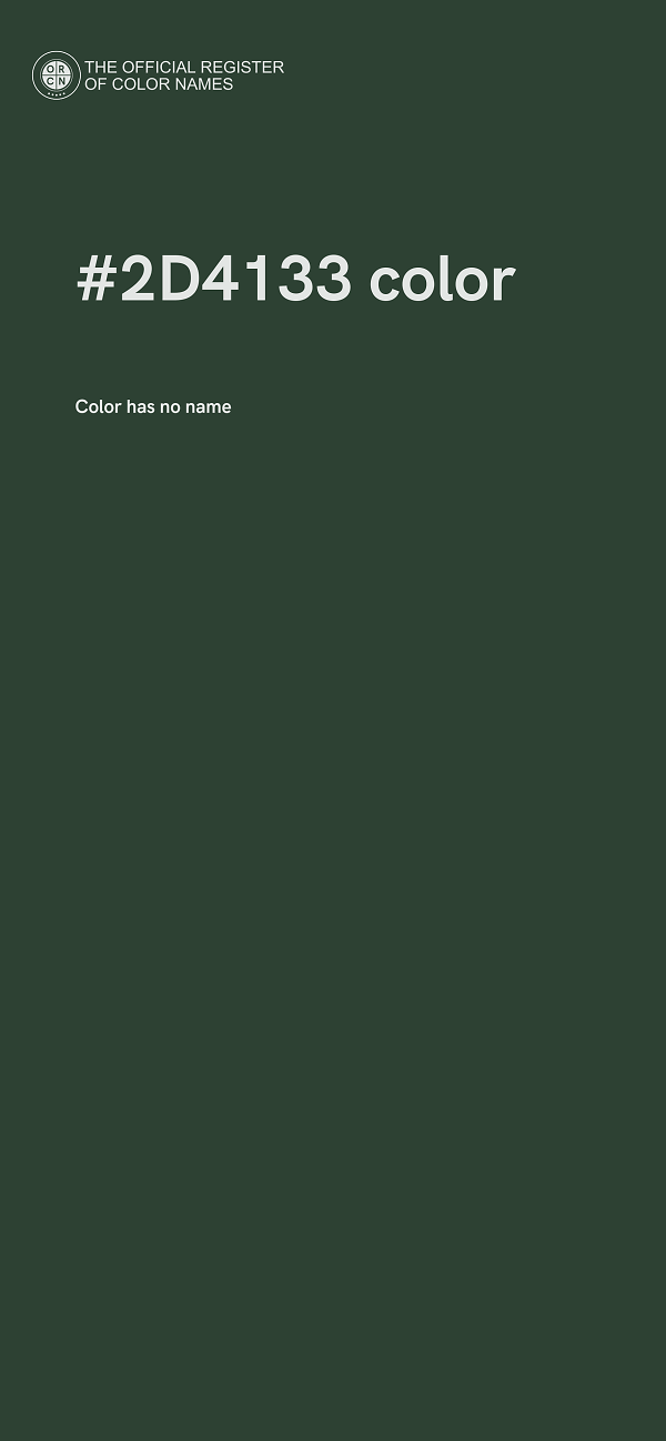 #2D4133 color image