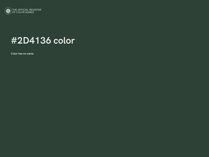 #2D4136 color image