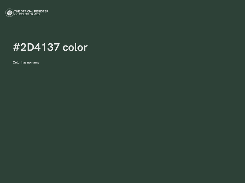 #2D4137 color image