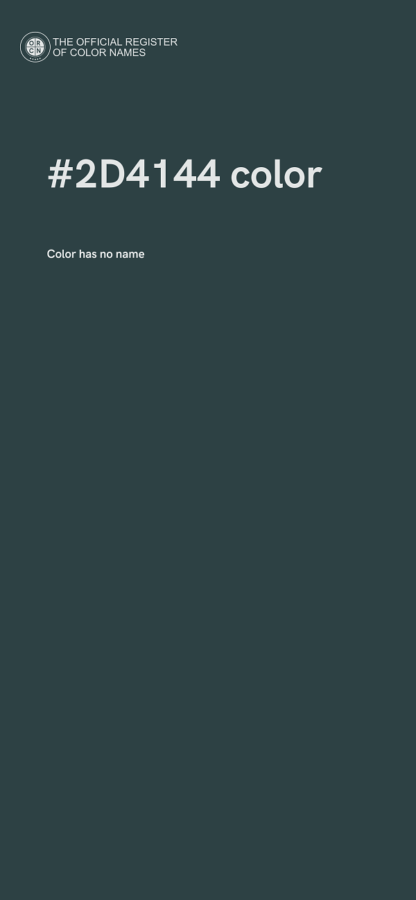 #2D4144 color image