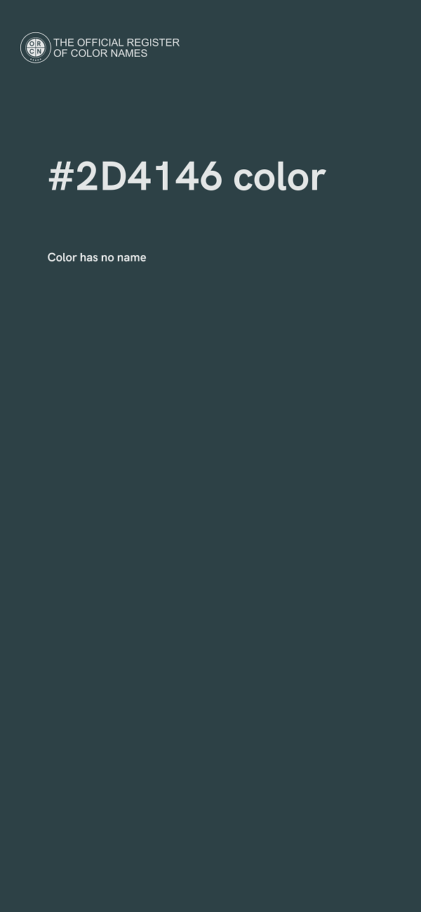 #2D4146 color image