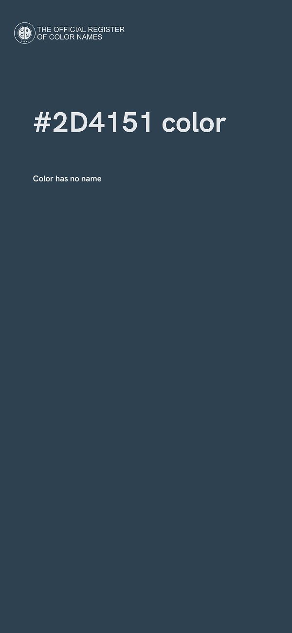 #2D4151 color image