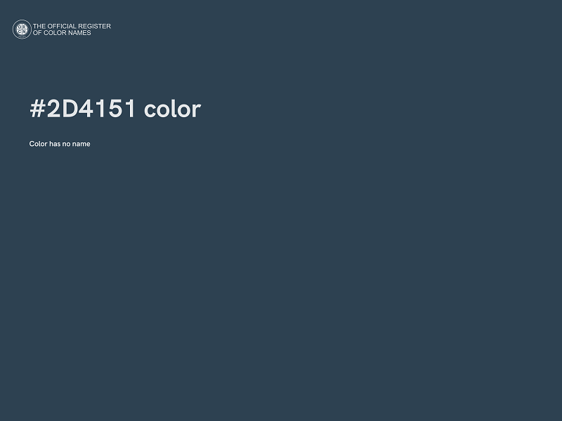 #2D4151 color image