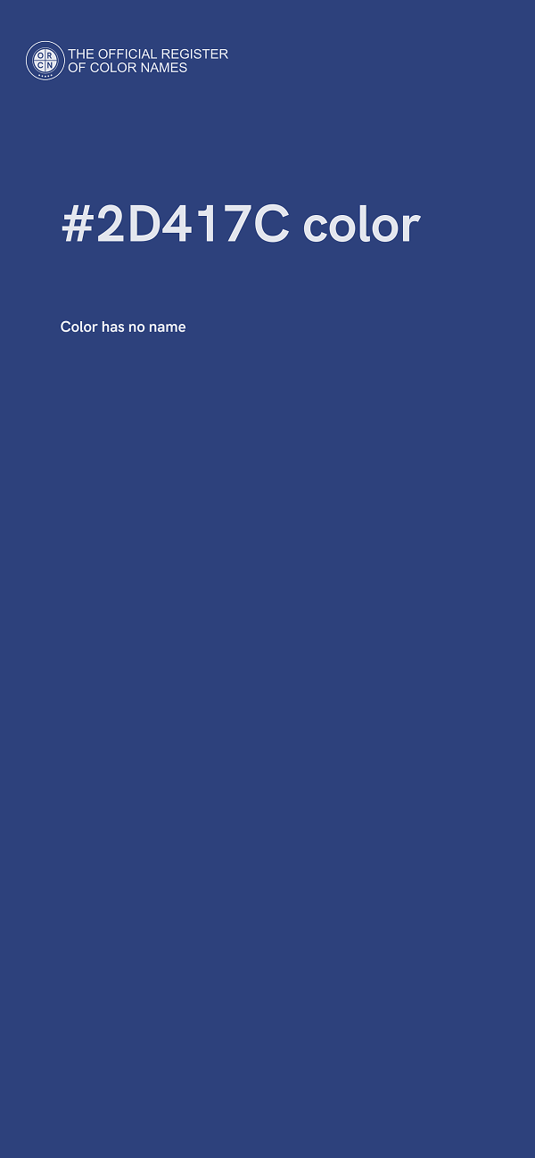 #2D417C color image