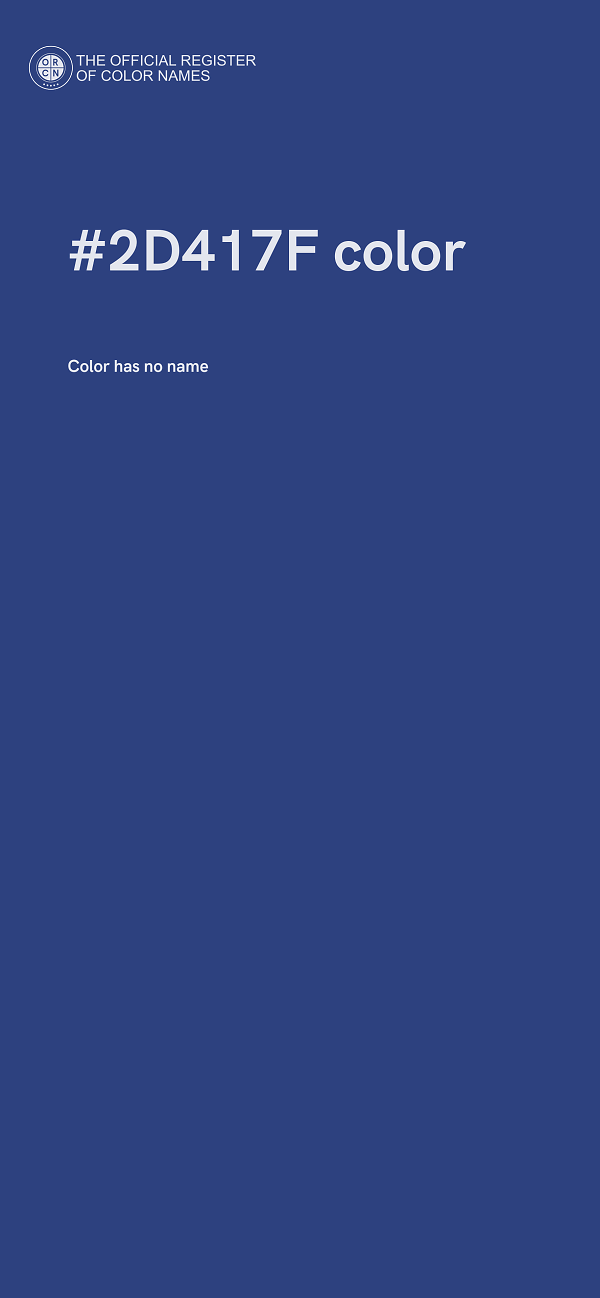 #2D417F color image