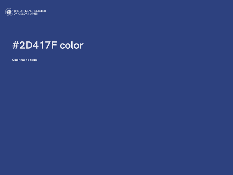 #2D417F color image