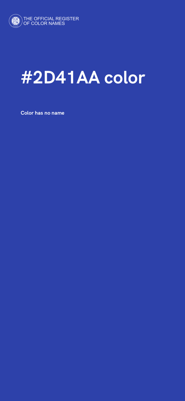 #2D41AA color image