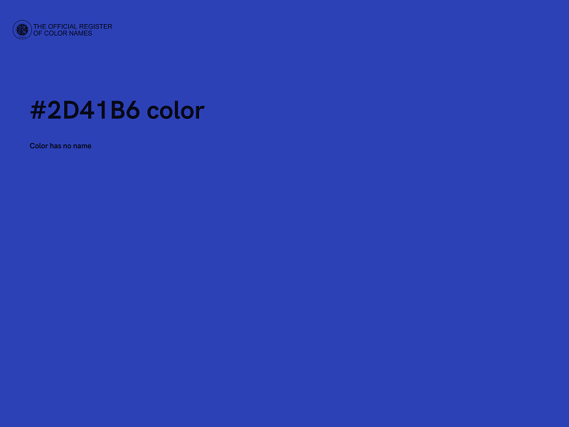 #2D41B6 color image