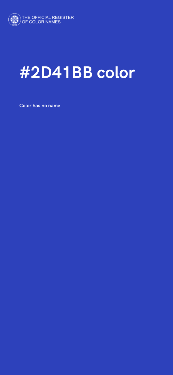 #2D41BB color image