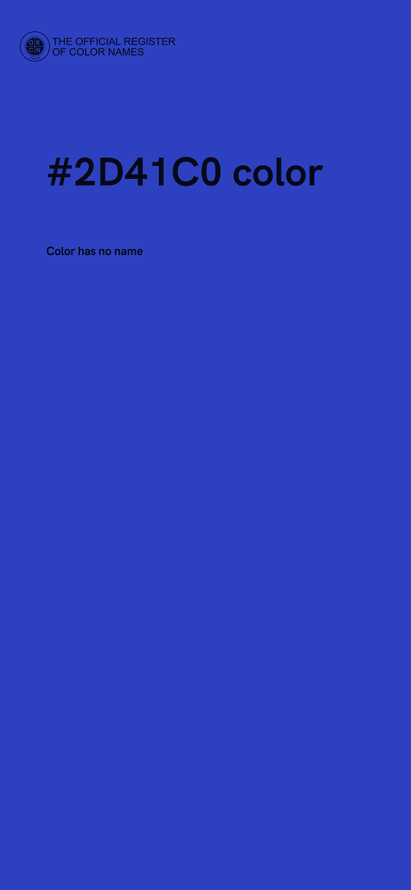#2D41C0 color image
