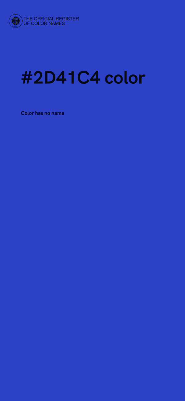 #2D41C4 color image